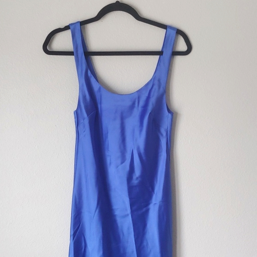 ASOS | Blue Satin Maxi Dress